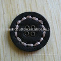 Four Eyes leather buttons for garment